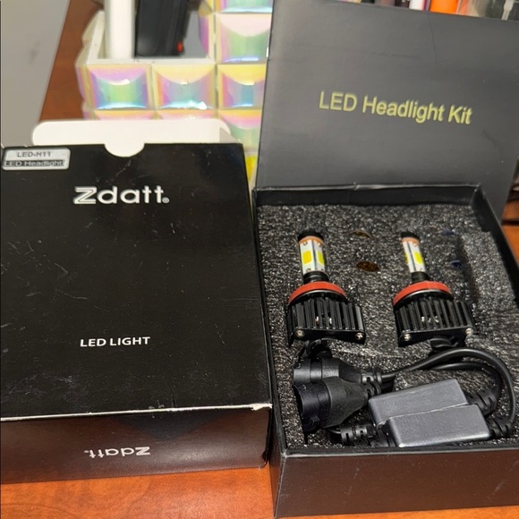 Black Tablet Stand with LED Light - Picture 2 of 5